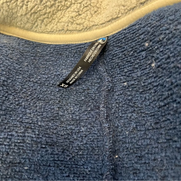 KUHL Women's Alaska Long Sweater Full Zip Jacket Coat Layer Shearling Blue XS - Picture 8 of 10